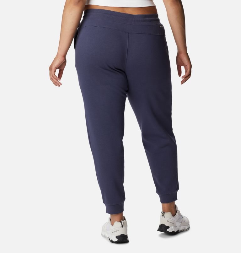 Women's Columbia Logo Fleece Jogger Navy | Plus Size CA-SA064